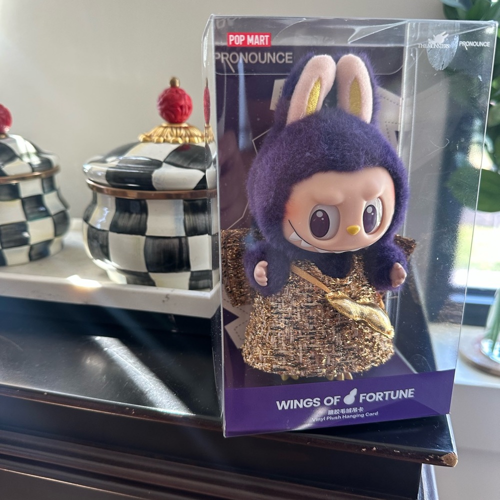 Pop Mart Wings of Fortune Action Figure - Purple and Gold